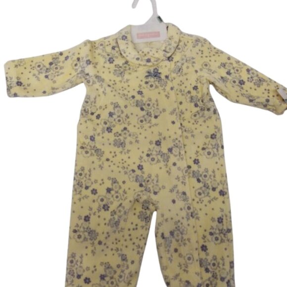 First Impressions 6 - 9 Month Snap Bottom Cozy Light Yellow One Piece NWT Baby - Picture 1 of 10